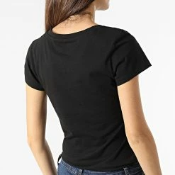 Meilleure affaire 🔔 Lot De 2 Tee 👕 Shirt Femme 5777 Blanc Noir de Calvin Klein 🎁 -France Calvin Klein Soldes 2024 calvin klein 299313 J20J215777 0K4 20220201T154544 06
