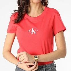Meilleure affaire ✨ Tee 👚 Shirt Femme Monogram 7902 Rouge de Calvin Klein 😍 6 Meilleure affaire ✨ Tee 👚 Shirt Femme Monogram 7902 Rouge de Calvin Klein 😍 -France Calvin Klein Soldes 2024 calvin klein 299324 J20J217902 XL1 20220124T162941 03