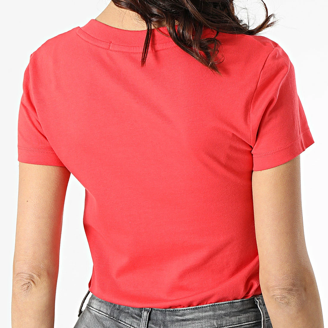Meilleure affaire ✨ Tee 👚 Shirt Femme Monogram 7902 Rouge de Calvin Klein 😍 4 Meilleure affaire ✨ Tee 👚 Shirt Femme Monogram 7902 Rouge de Calvin Klein 😍 – Image 4