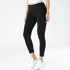De gros 🥰 Legging Femme Contrast Tape Milano 8041 Noir de Calvin Klein 💯