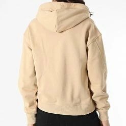 Meilleure affaire 😉 Sweat Capuche Femme Stacked Logo Crop 8048 Camel de Calvin Klein 👍 -France Calvin Klein Soldes 2024 calvin klein 299334 J20J218048 AB0 20220124T163311 04