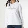 Remise ✔️ Sweat Capuche Femme 8103 Blanc de Calvin Klein 🥰