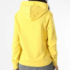 Nouveau 💯 Sweat Capuche Femme Seasonal Monogram 8103 Jaune de Calvin Klein 🌟 -France Calvin Klein Soldes 2024 calvin klein 299357 J20J218103 ZCU 20220124T163028 04