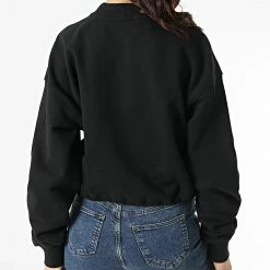 Tout neuf 😉 Sweat Crewneck Femme Stacked Logo Mockneck 8174 Noir de Calvin Klein 🎉 -France Calvin Klein Soldes 2024 calvin klein 299362 J20J218174 BEH 20220125T160547 04