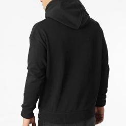 Meilleur prix 💯 Sweat Capuche Triple Logo Flock 8929 Noir de Calvin Klein ⌛ -France Calvin Klein Soldes 2024 calvin klein 299395 K10K108929 BEH 20220126T145648 04