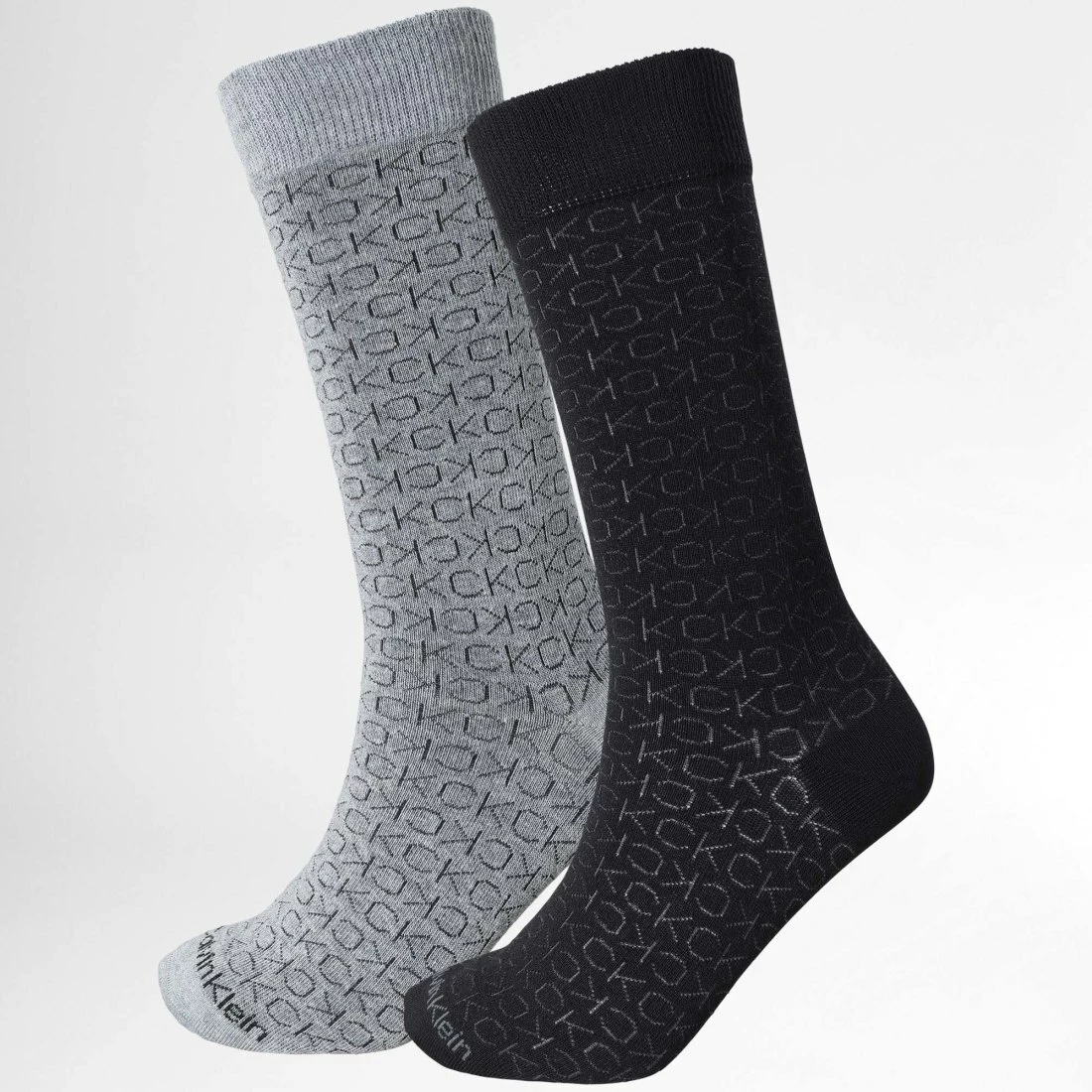 De gros ⭐ Lot De 2 Paires De Chaussettes 701218951 Noir Gris Chiné de Calvin Klein 👍 1 De gros ⭐ Lot De 2 Paires De Chaussettes 701218951 Noir Gris Chiné de Calvin Klein 👍
