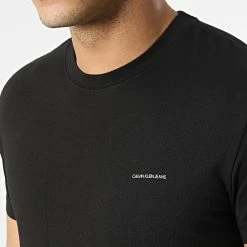 Bon marché ⭐ Lot De 2 Tee 👕 Shirts Slim 5194 Noir de Calvin Klein 🎁 -France Calvin Klein Soldes 2024 calvin klein 299664 J30J315194 0GK 20220201T145158 02