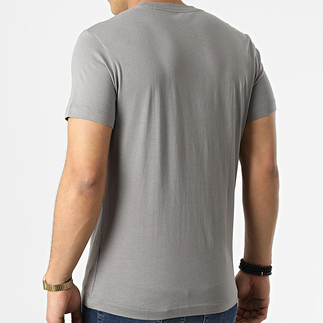 Tout neuf 🎁 Lot De 2 Tee 👕 Shirts Slim 5194 Gris Noir de Calvin Klein 😀 4 Tout neuf 🎁 Lot De 2 Tee 👕 Shirts Slim 5194 Gris Noir de Calvin Klein 😀 – Image 4