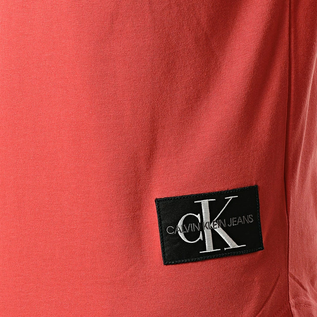 Offres ⌛ Tee 👚 Shirt Oversize Badge Turn Up Sleeve 5319 Orange Foncé de Calvin Klein 🧨 2 Offres ⌛ Tee 👚 Shirt Oversize Badge Turn Up Sleeve 5319 Orange Foncé de Calvin Klein 🧨 – Image 2