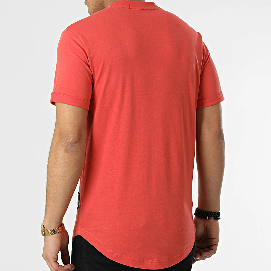 Offres ⌛ Tee 👚 Shirt Oversize Badge Turn Up Sleeve 5319 Orange Foncé de Calvin Klein 🧨 4 Offres ⌛ Tee 👚 Shirt Oversize Badge Turn Up Sleeve 5319 Orange Foncé de Calvin Klein 🧨 – Image 4