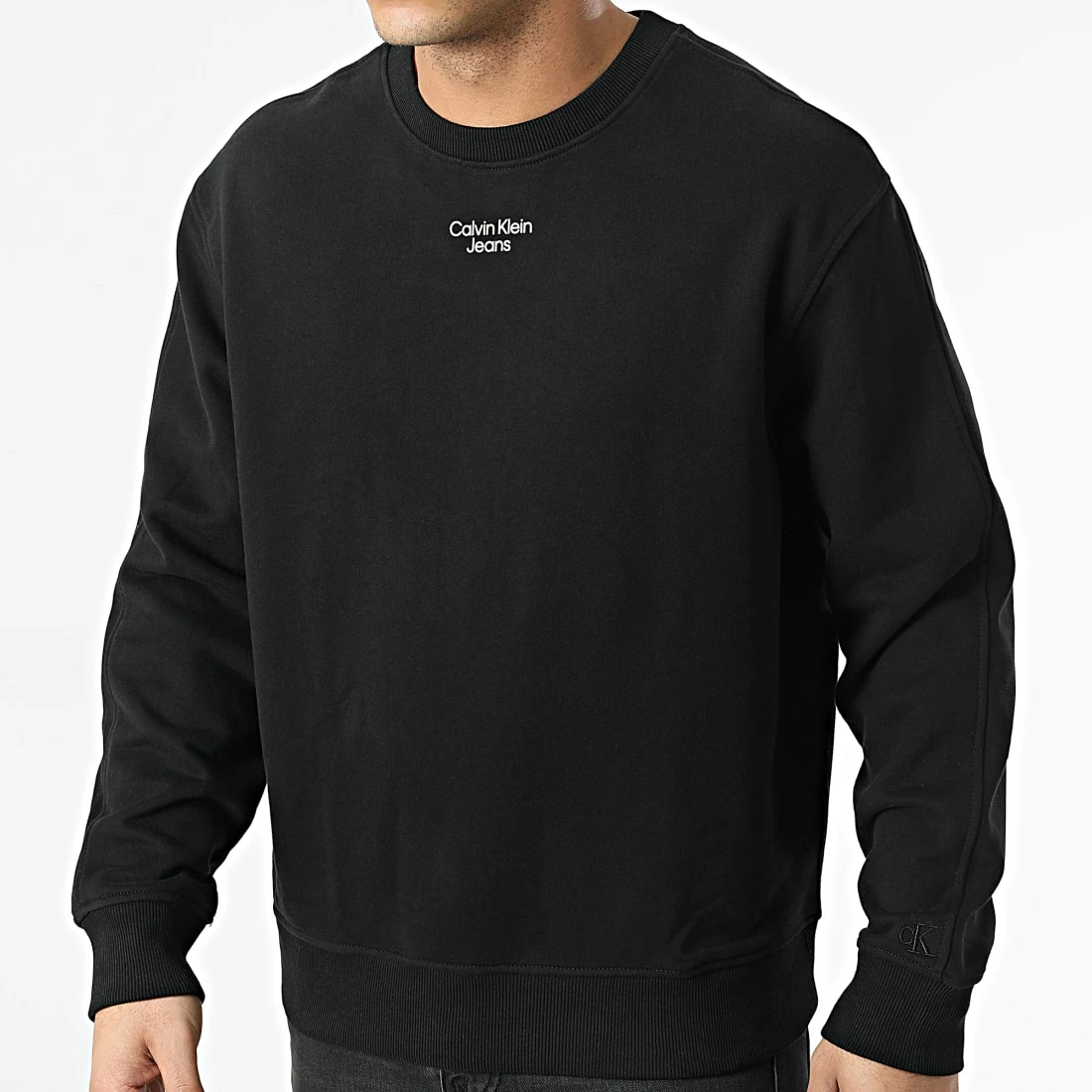 Offres 🧨 Sweat Crewneck Stacked Logo 0044 Noir de Calvin Klein ⌛ 1 Offres 🧨 Sweat Crewneck Stacked Logo 0044 Noir de Calvin Klein ⌛