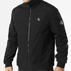 Meilleur prix 🎉 Veste Zippée Unpadded Harrington 0290 Noir de Calvin Klein 🔔 -France Calvin Klein Soldes 2024 calvin klein 299685 J30J320290 BEH 20220201T145039 03