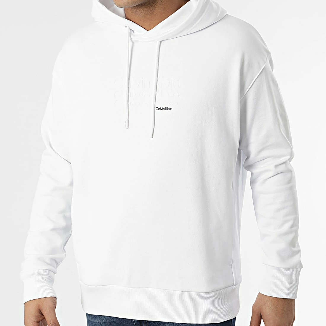 Top 10 🛒 Sweat Capuche Triple Logo Flock 8929 Blanc de Calvin Klein 🤩 1 Top 10 🛒 Sweat Capuche Triple Logo Flock 8929 Blanc de Calvin Klein 🤩