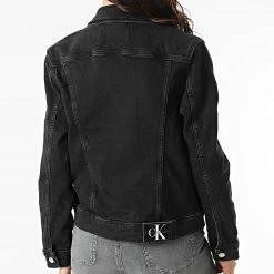 Offres 🥰 Veste Jean Femme 7816 Noir de Calvin Klein 🔥 -France Calvin Klein Soldes 2024 calvin klein 301061 J20J217816 1BY 20220204T162458 04
