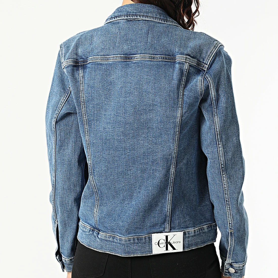 Top 10 💯 Veste Jean Femme 8484 Bleu Denim de Calvin Klein 🛒 4 Top 10 💯 Veste Jean Femme 8484 Bleu Denim de Calvin Klein 🛒 – Image 4