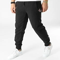 Vente flash 😉 Pantalon Jogging Monogram Logo 9931 Noir de Calvin Klein 🔔