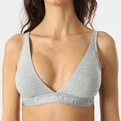 Remise 💯 Soutien-Gorge Femme QF6683E Gris Chiné de Calvin Klein ⌛