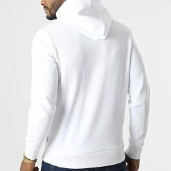 Meilleur prix ❤️ Sweat Capuche 8866 Blanc de Calvin Klein 🛒 -France Calvin Klein Soldes 2024 calvin klein 302570 K10K108866 YAF 20220214T161904 04