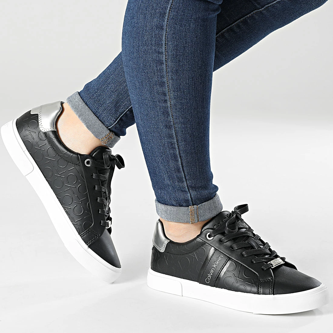 Meilleure affaire 🧨 Baskets Femme Low Pro Lace Up 0870 Black de Calvin Klein 🔔 3 Meilleure affaire 🧨 Baskets Femme Low Pro Lace Up 0870 Black de Calvin Klein 🔔 – Image 3