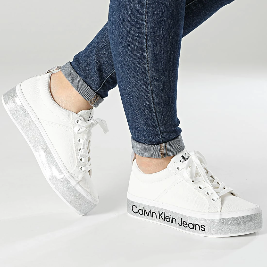 Top 10 😍 Baskets Femme Platform Vulcanized 0491 Bright White de Calvin Klein 😉 3 Top 10 😍 Baskets Femme Platform Vulcanized 0491 Bright White de Calvin Klein 😉 – Image 3