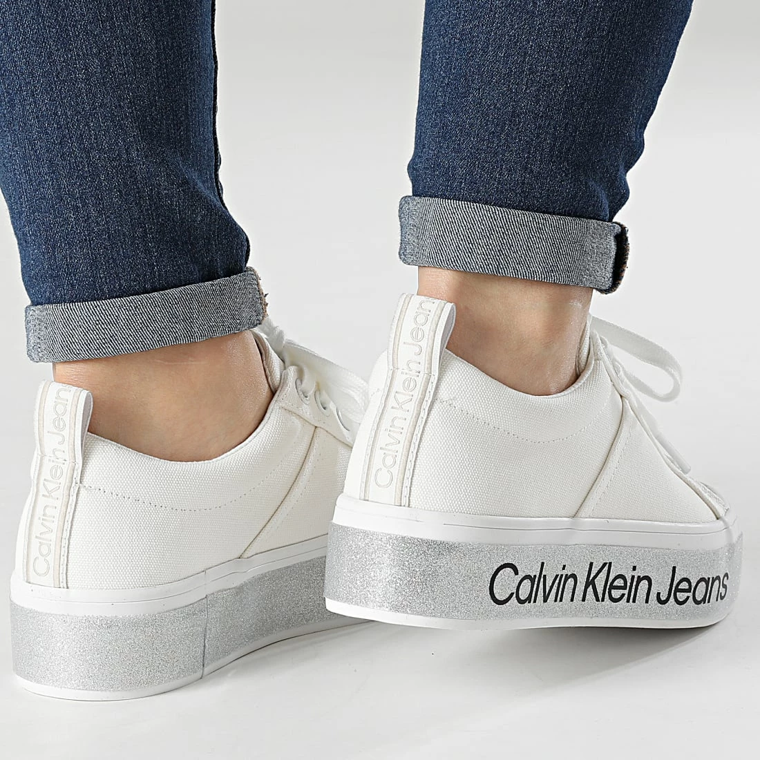 Top 10 😍 Baskets Femme Platform Vulcanized 0491 Bright White de Calvin Klein 😉 4 Top 10 😍 Baskets Femme Platform Vulcanized 0491 Bright White de Calvin Klein 😉 – Image 4