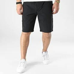 Acheter 👏 Short Jogging A Bandes 0594 Noir de Calvin Klein ✨ -France Calvin Klein Soldes 2024 calvin klein 302998 J30J320594 BEH 20220301T151712 03
