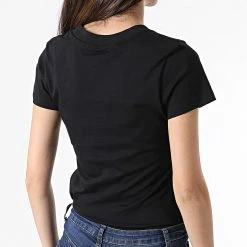 Le moins cher 🔔 Tee 👕 Shirt Femme 8263 Noir de Calvin Klein 🤩 -France Calvin Klein Soldes 2024 calvin klein 303538 J20J218263 BEH 20220223T145344 04