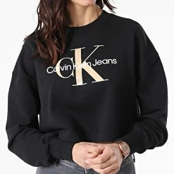 Meilleur prix 👏 Sweat Crewneck Femme Seasonal Monogram 8751 Noir de Calvin Klein ✔️ 6 Meilleur prix 👏 Sweat Crewneck Femme Seasonal Monogram 8751 Noir de Calvin Klein ✔️ -France Calvin Klein Soldes 2024 calvin klein 303771 J20J218751 BEH 20220215T162652 03