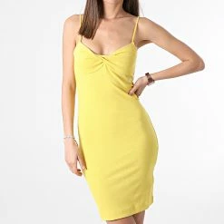 Nouveau 🔥 Robe Femme 8402 Jaune de Calvin Klein 😀