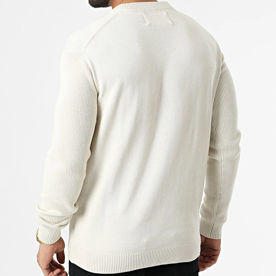 Acheter 🧨 Pull En Maille 0619 Beige de Calvin Klein 🌟 4 Acheter 🧨 Pull En Maille 0619 Beige de Calvin Klein 🌟 – Image 4