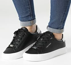 Bon marché 😉 Baskets Femme Vulcan Lace Up 0839 Black de Calvin Klein 🛒