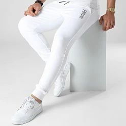 Meilleure vente ✨ Pantalon Jogging Mirrored Logo 8938 Blanc de Calvin Klein 👍 -France Calvin Klein Soldes 2024 calvin klein 304763 K10K108938 YAF 20220223T133221 03