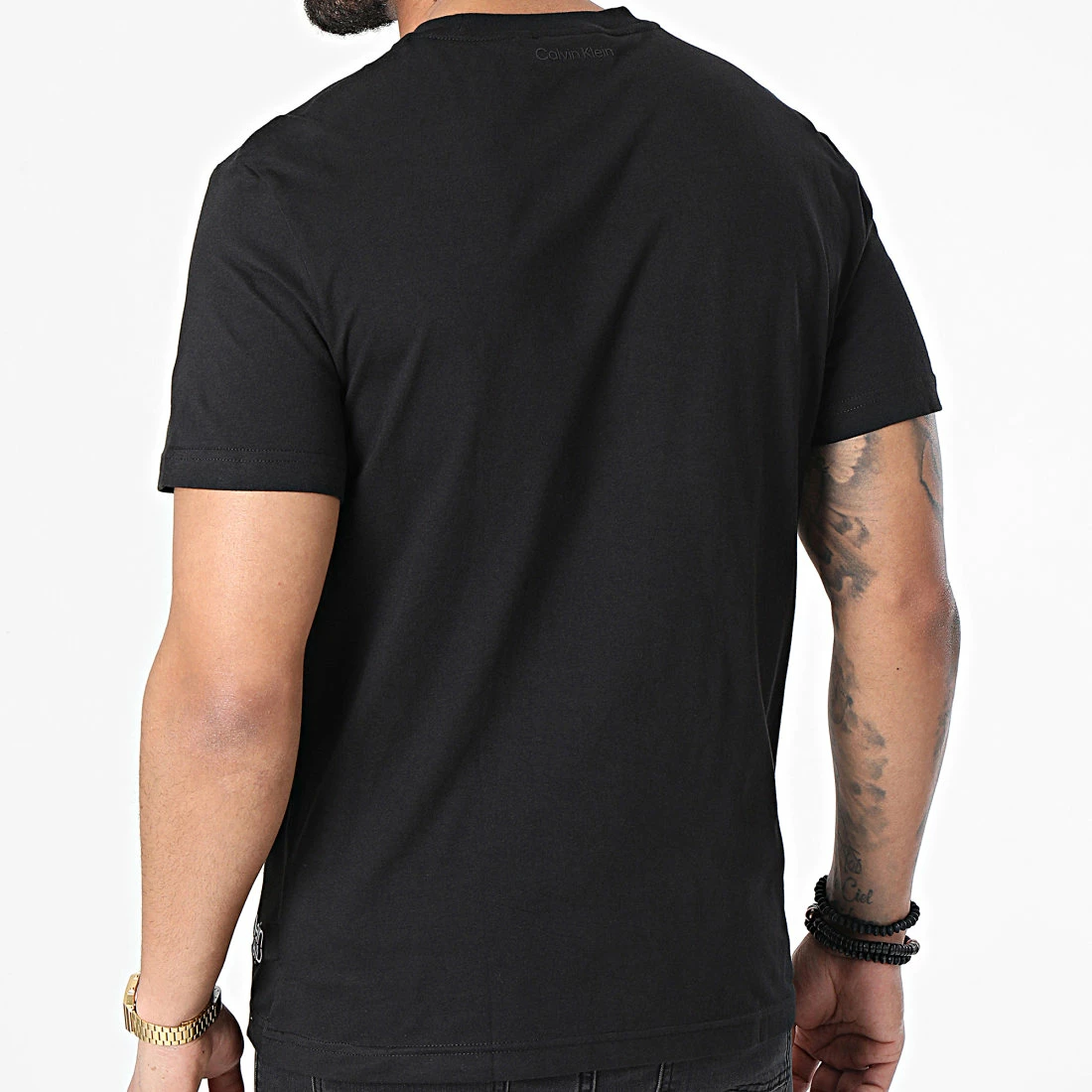 Remise 😍 Tee 👕 Shirt Mirrored Logo 8853 Noir de Calvin Klein ✨ 4 Remise 😍 Tee 👕 Shirt Mirrored Logo 8853 Noir de Calvin Klein ✨ – Image 4