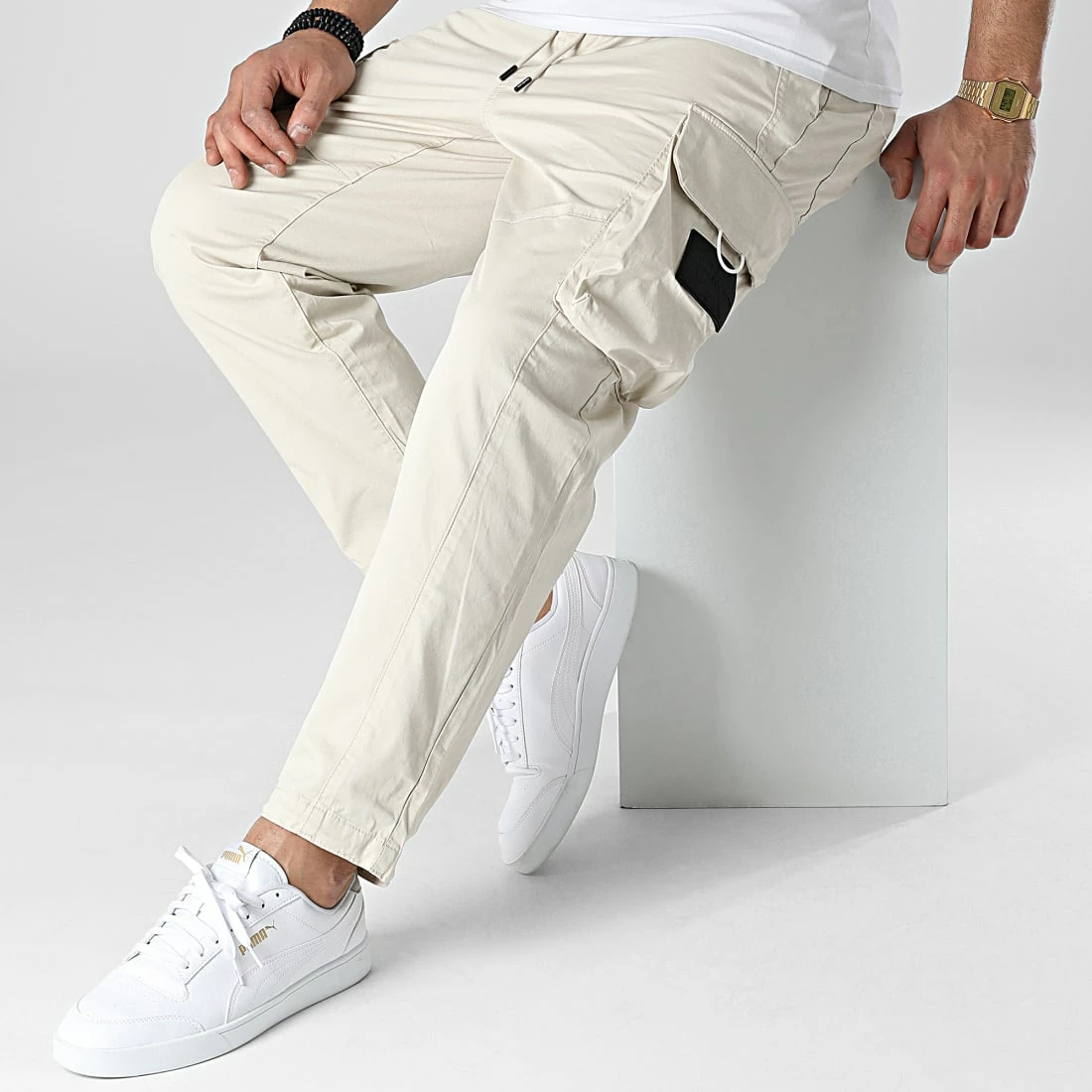 Coupon 😍 Jogger Pant 0056 Beige de Calvin Klein ✨ 3 Coupon 😍 Jogger Pant 0056 Beige de Calvin Klein ✨ – Image 3