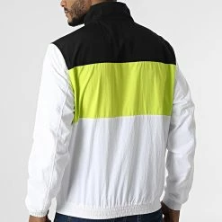 Tout neuf 🎁 Veste Zippée Bold Colorblock 0612 Blanc Vert Noir de Calvin Klein 😀 -France Calvin Klein Soldes 2024 calvin klein 305154 J30J320612 YAF 20220228T154231 04