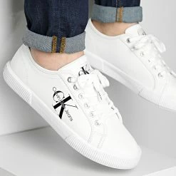 Grosses soldes 😍 Baskets Essential Vulcanized 0306 White de Calvin Klein 🤩