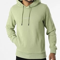 Offres 🎉 Sweat Capuche Interlock Micro Logo 9432 Vert de Calvin Klein ⌛ -France Calvin Klein Soldes 2024 calvin klein 305718 K10K109432 LJ9 20220228T153211 03