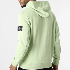 Top 10 😉 Sweat Capuche Monogram Sleeve Badge 4036 Vert Clair de Calvin Klein 😀 -France Calvin Klein Soldes 2024 calvin klein 305913 J30J314036 L99 20220225T142010 04