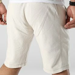 Offres ❤️ Short Jogging Monogram Badge Waffle 7986 Beige de Calvin Klein 🌟 -France Calvin Klein Soldes 2024 calvin klein 305968 J30J317986 ACF 20220225T151559 04