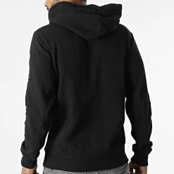 Bon marché 🛒 Sweat Zippé Capuche Monogram Badge Waffle 0605 Noir de Calvin Klein 🧨 -France Calvin Klein Soldes 2024 calvin klein 305985 J30J320605 BEH 20220225T141107 04