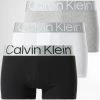 Acheter 🔔 Lot De 3 Boxers Reconsidered Steel NB3130A Noir Blanc Gris Chiné Argent de Calvin Klein 🌟