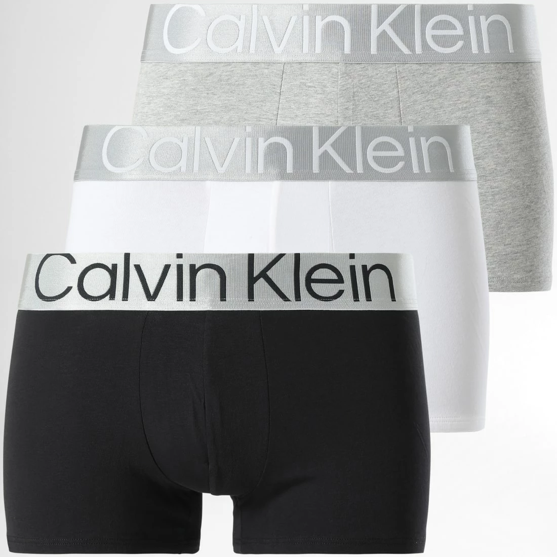 Acheter 🔔 Lot De 3 Boxers Reconsidered Steel NB3130A Noir Blanc Gris Chiné Argent de Calvin Klein 🌟 1 Acheter 🔔 Lot De 3 Boxers Reconsidered Steel NB3130A Noir Blanc Gris Chiné Argent de Calvin Klein 🌟