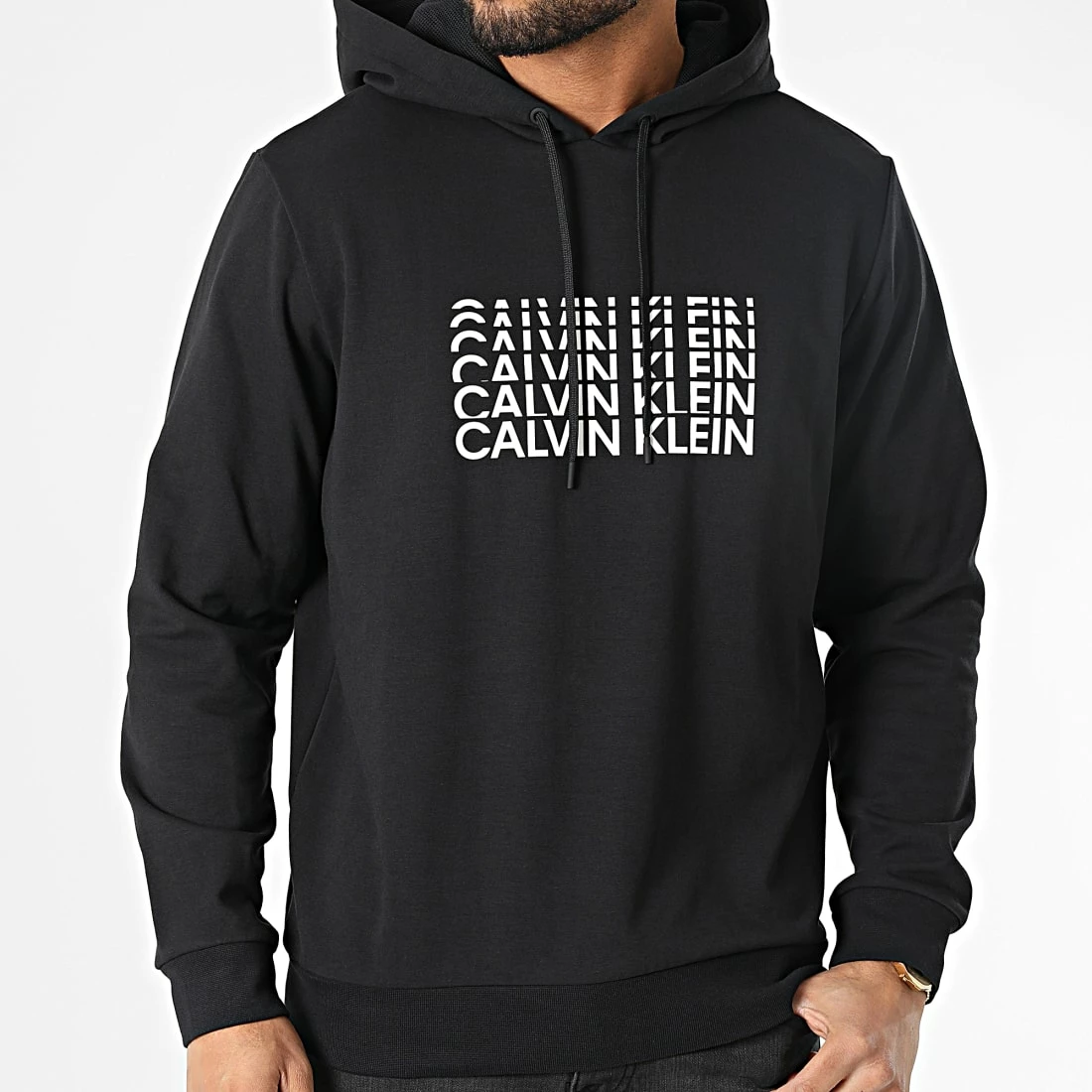 Bon marché 🔔 Sweat Capuche GMH1W306 Noir de Calvin Klein 😉 3 Bon marché 🔔 Sweat Capuche GMH1W306 Noir de Calvin Klein 😉 – Image 3