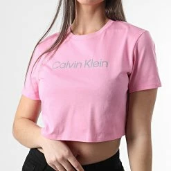 Les meilleures critiques de ✔️ Tee 👕 Shirt Femme Crop GWS2K187 Rose de Calvin Klein 😍