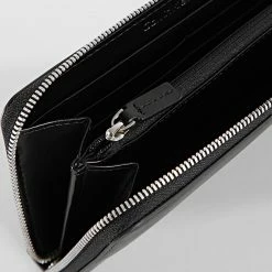 Grosses soldes ⭐ Portefeuille Femme Sculpted Mono Zip Around 9351 Noir de Calvin Klein 🧨 -France Calvin Klein Soldes 2024 calvin klein 307371 K60K609351 BDS 20220314T151909 03