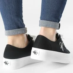 Sortie 🔔 Baskets Femme Vulcanized Flatform 0254 Black de Calvin Klein 🔔 -France Calvin Klein Soldes 2024 calvin klein 308301 YW0YW00254 00X 20220315T160112 04