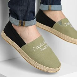 Vente flash 💯 Espadrilles 0355 Burned Olive de Calvin Klein 💯