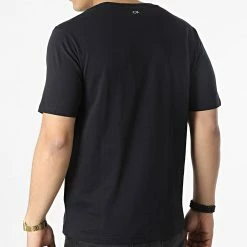 Vente flash ⌛ Tee 👚 Shirt GMS2K107 Noir Réfléchissant de Calvin Klein 😍 -France Calvin Klein Soldes 2024 calvin klein 308569 GMS2K107 BAE 20220311T151559 04