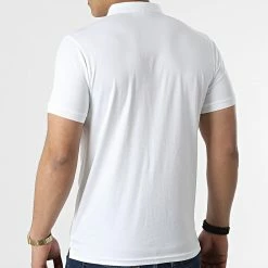 Tout neuf 👏 Polo A Manches Courtes Stacked Logo 0088 Blanc de Calvin Klein 🎁 -France Calvin Klein Soldes 2024 calvin klein 308632 J30J320088 YAF 20220314T155759 04