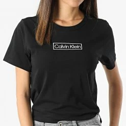 Top 10 💯 Tee 👕 Shirt Femme QS6798E Noir de Calvin Klein 🥰